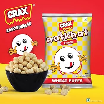 Natkhat puffs 20g, 36 Packets, OG snack of India