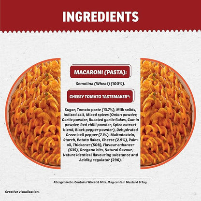 Maggi PAZZTA Instant Pasta - Cheesy Tomato Twist 70g, 12 Packets