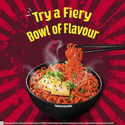 MAGGI Korean BBQ Veg Noodles, Easy To Cook Instant Noodles 90g, 12 Packs