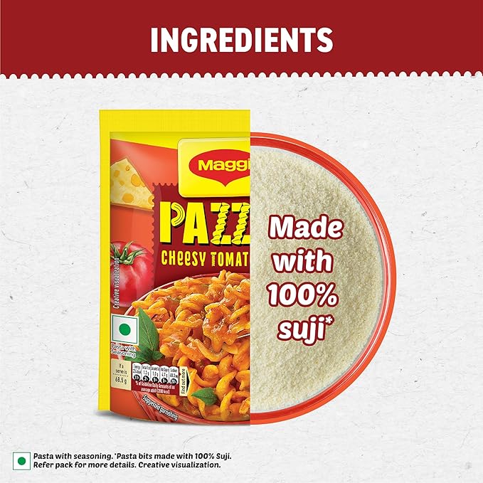 Maggi PAZZTA Instant Pasta - Cheesy Tomato Twist 70g, 12 Packets
