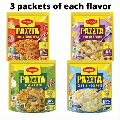 Maggi PAZZTA Instant Pasta - Combo Pack ,70g each packet, 12 Packets