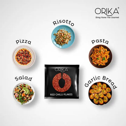 Orika Chilli Flakes, 3 Packs, 65pcs in each pack (195 total)