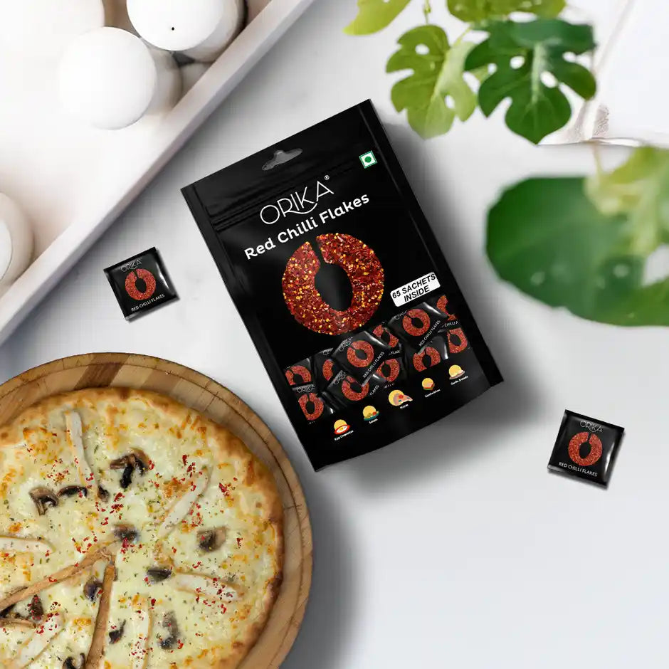 Orika Chilli Flakes, 3 Packs, 65pcs in each pack (195 total)