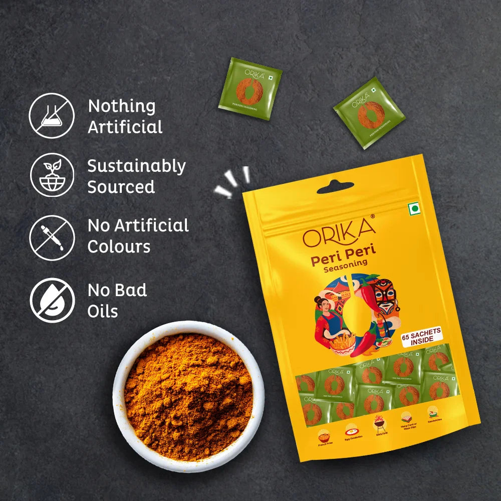 Orika African Peri Peri All Purpose Seasoning,  65 Sachet